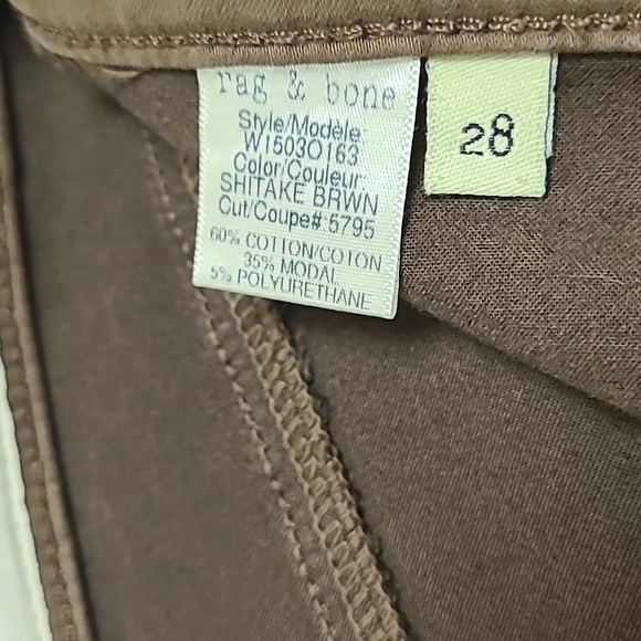 Rag and bone legging jean in shiitake brown euc - Picture 8 of 11